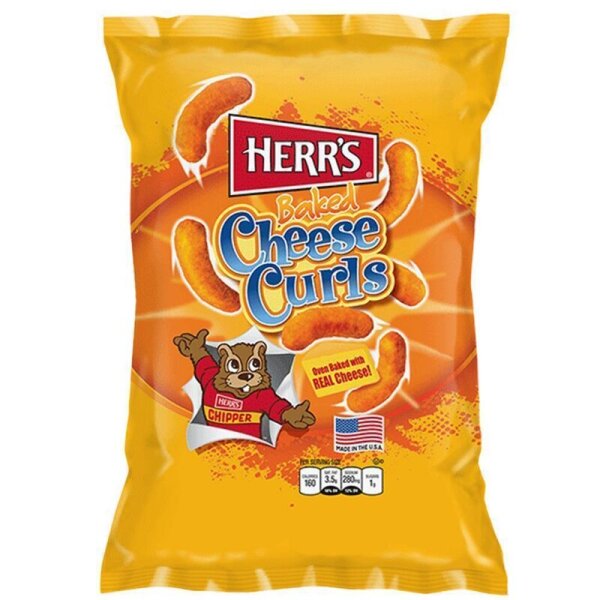 Herr´s Baked Cheese Curls 199g Beutel