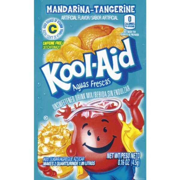 Kool Aid Unsweetened Drink Mix Mandarina-Tangerine 4,5g