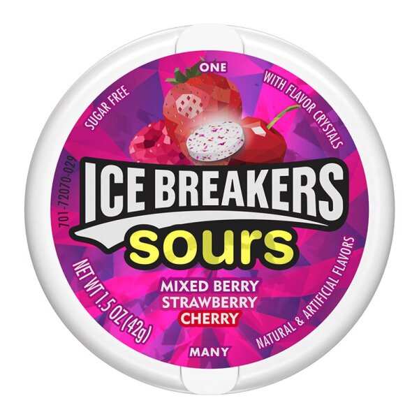 Ice Breakers Sours Mixed Berry Zuckerfrei 42g