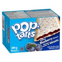 Kelloggs Pop-Tarts Frosted Blueberry - 8 Stück - 384g