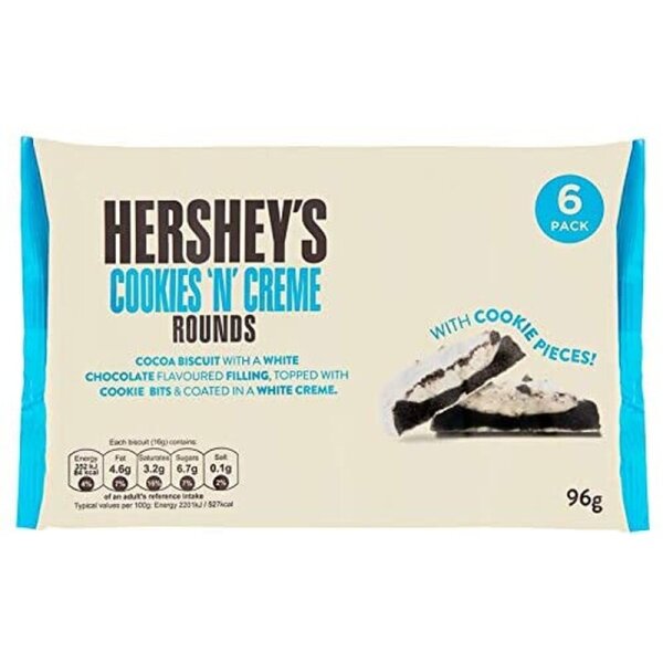 Hersheys - Cookies N Cream Rounds 6er Pack - 96g