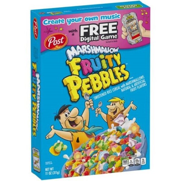 Post Fruity Pebbles &amp; Marshmellow Cerealien - 311g