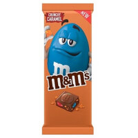 M&amp;Ms Block Crunchy Caramel Schokolade 165g