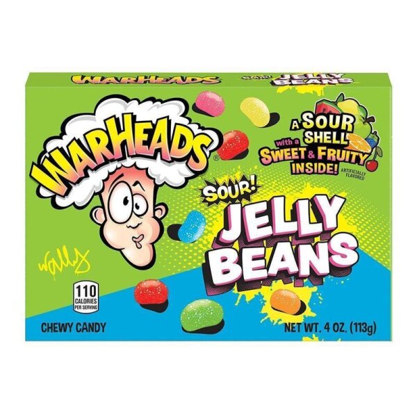 Warheads Sour Jelly Beans 113g (MHD 11.5.2023)