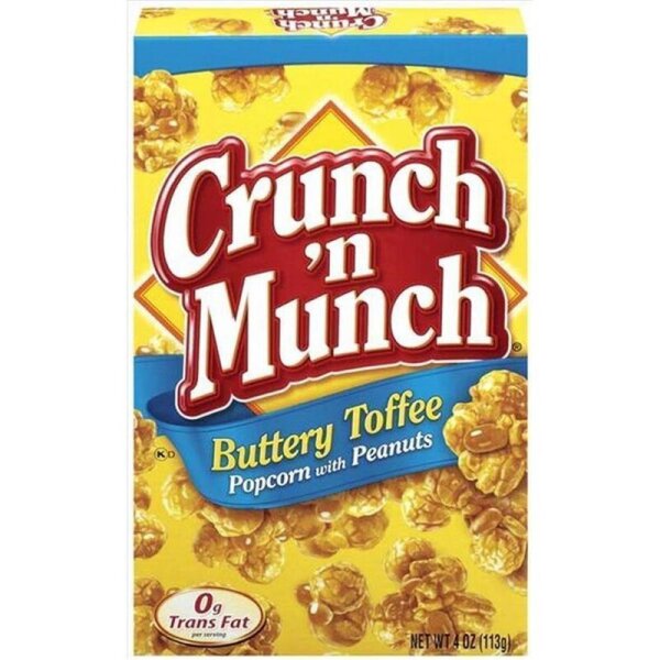 Crunch n Munch Buttery Toffee Popcorn mit Erdnüssen 99g (MHD ABGELAUFEN)