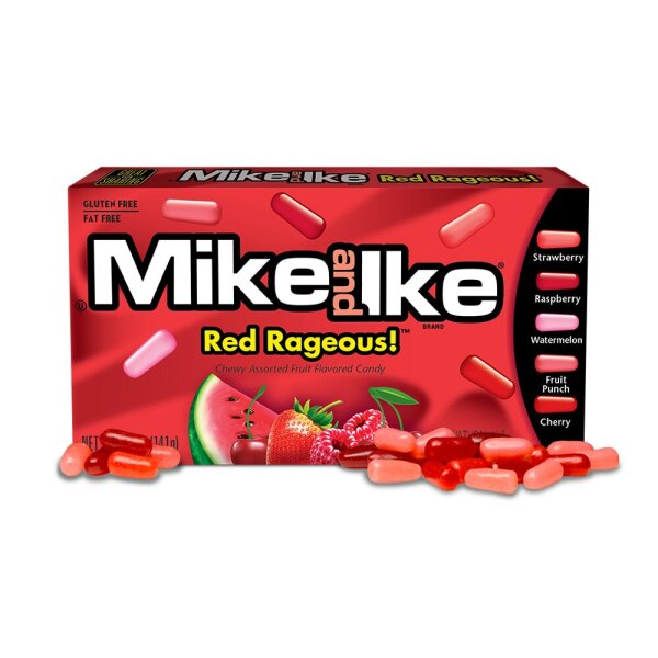 Mike and Ike Red Rageous Box 141g