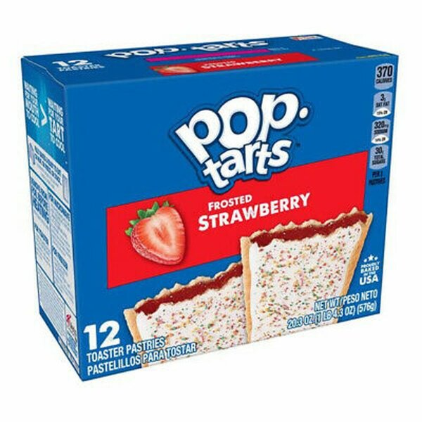 Kelloggs Pop-Tarts Frosted Strawberry - 12 Stück - 576g