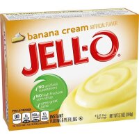 Jell-O Banana Cream Instant Pudding &amp; Pie Filling 144g