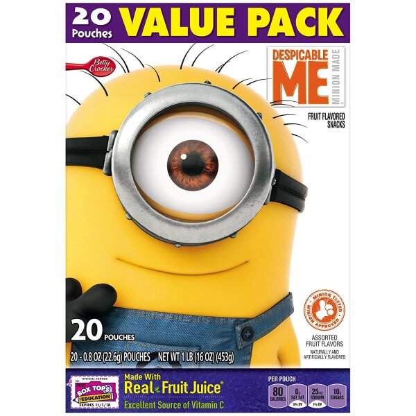 Betty Crocker Minions Fruit Flavored Snack Value Pack 453g