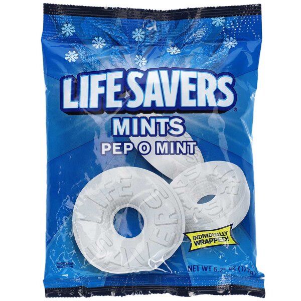 Lifesavers Hard Candy Mints Pep O Mint 177g