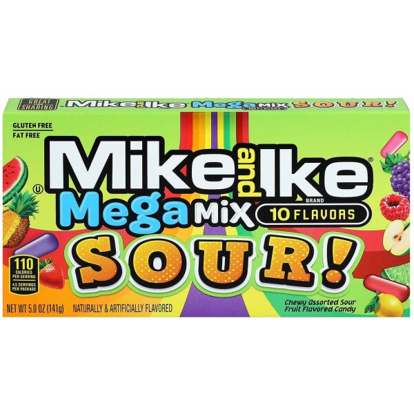 Mike and Ike Mega Mix Sour Theatre Box 141g