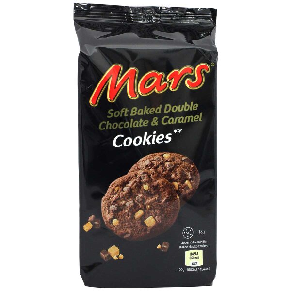 Mars Soft Baked Double Chocolate & Caramel Cookies 162g