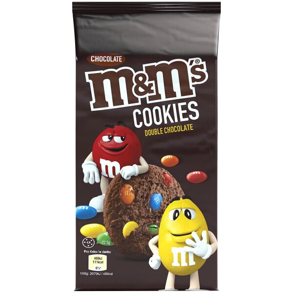 M&Ms Cookies Double Chocolate 180g