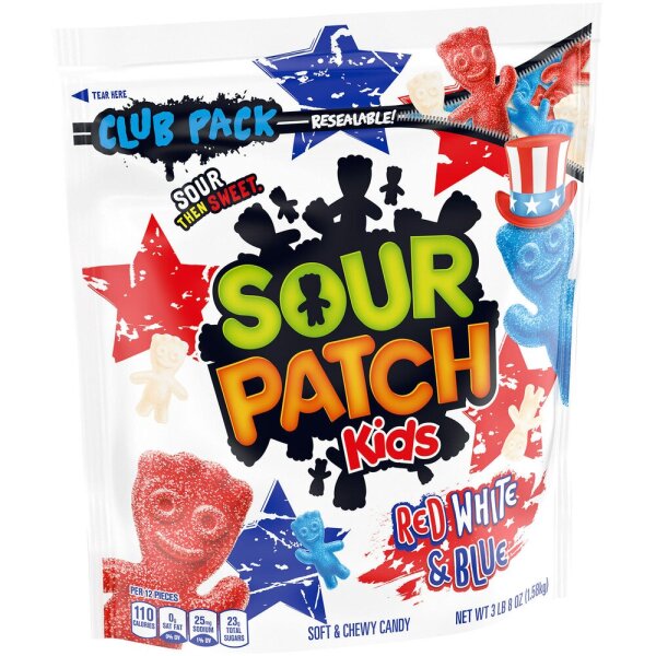 Sour Patch Kids Red - White - Blue Party Size Bag 1,58kg
