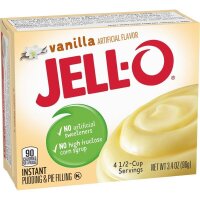 Jell-O Vanilla Instant Puddingpulver mit Vanillegschmack...