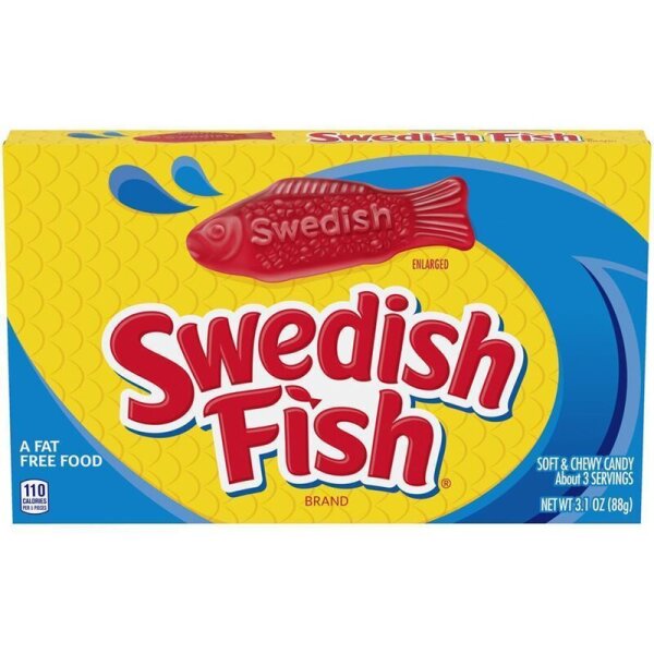 Swedish Fish -Soft  Chewy Candy 88g