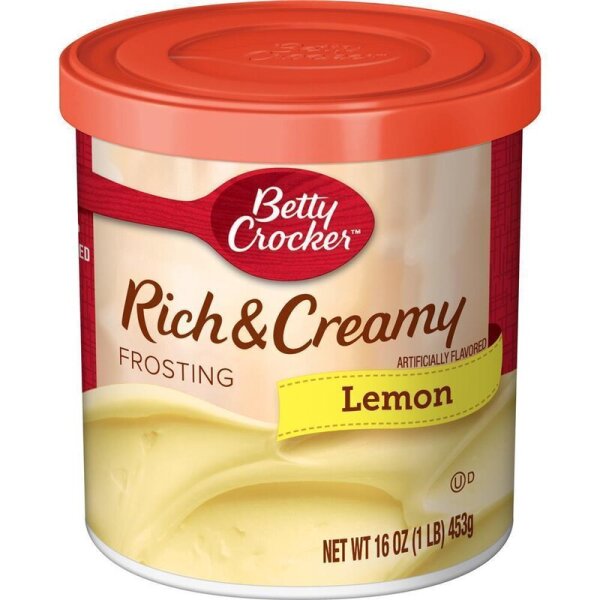 Betty Crocker Rich & Creamy Frosting Lemon 453g