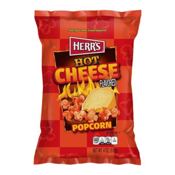 HerrÂ´s Hot Cheese Flavoured Popcorn 113g