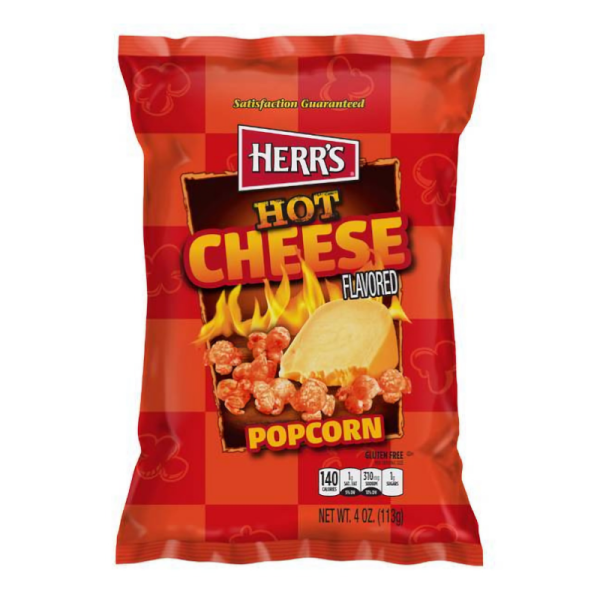 Herr´s Hot Cheese Flavoured Popcorn 113g