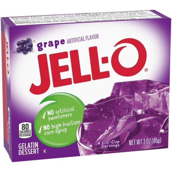 Jell-O Grape Gelatin Dessert 85g