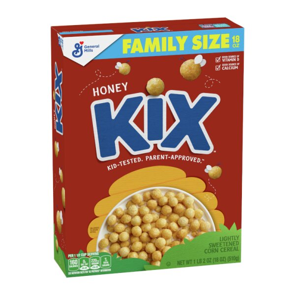 General Mills Kix Cereal Honey FAMILY SIZE 510g