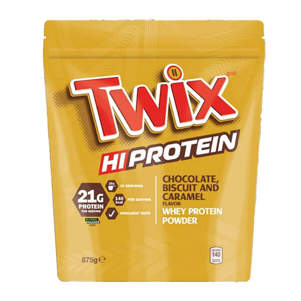 Mars Hi-Protein Twix Chocolate Biscuit and Caramel Whey Protein Powder 875g