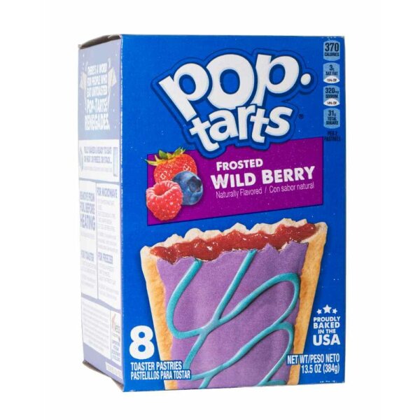 Kelloggs Pop-Tarts Frosted Wild Berry - 8 Stück - 384g