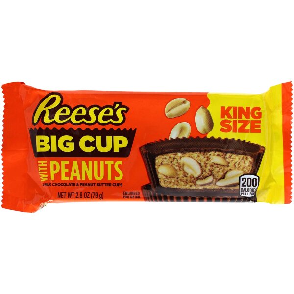Reeses Big Cup Peanut Butter with Peanuts King Size 79g