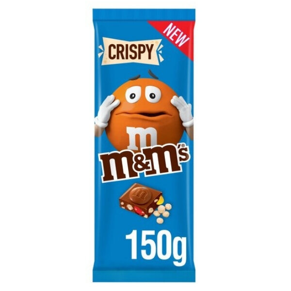 M&Ms Block Chocolate Crispy 150g