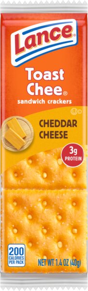 Lance Toast Chee Sandwich Crackers Cheddar Cheese 40g