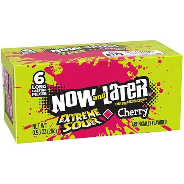 Now and Later Extreme Sour Cherry 26g