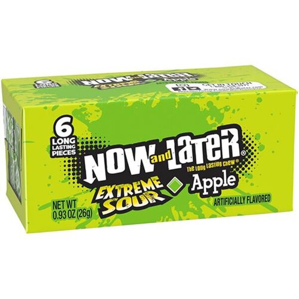 Now and Later Extreme Sour Apple 26g