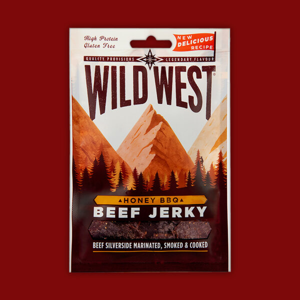 Wild West Beef Jerky - Honey BBQ 25g