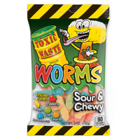 Toxic Waste Worms Sour &amp; Chewy Candy 85g