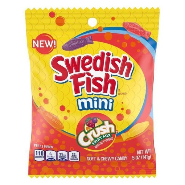 Swedish Fish Mini Crush Fruit Mix 141g