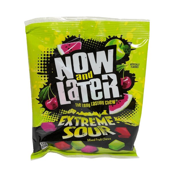 Now and Later Extreme Sour Mixed Fruits 113g