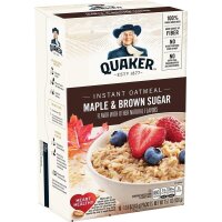 Quaker Instant Oatmeal Maple &amp; Brown Sugar 430g