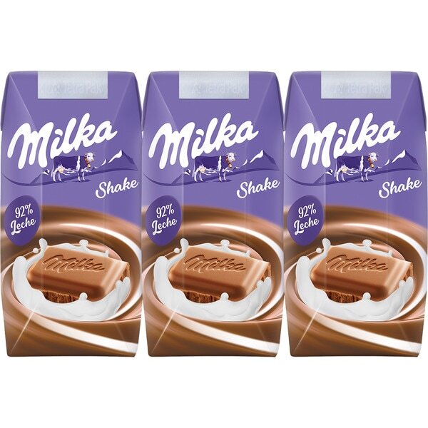 Pascual Milka Schoko-Milchshake 92% Milch 3 x 200 ml (MHD ÃœBERSCHRITTEN)