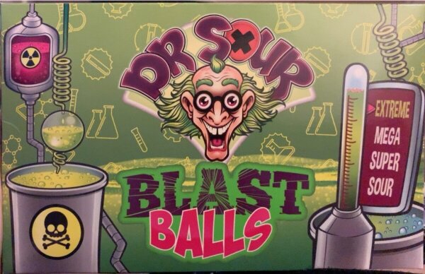 Dr. Sour Blast Balls Theatre Box 90g