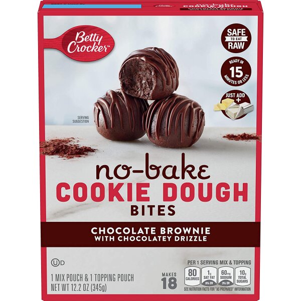 Betty Crocker no-bake Chocolate Brownie Cookie Dough Bites 345g (MHD ABGELAUFEN)