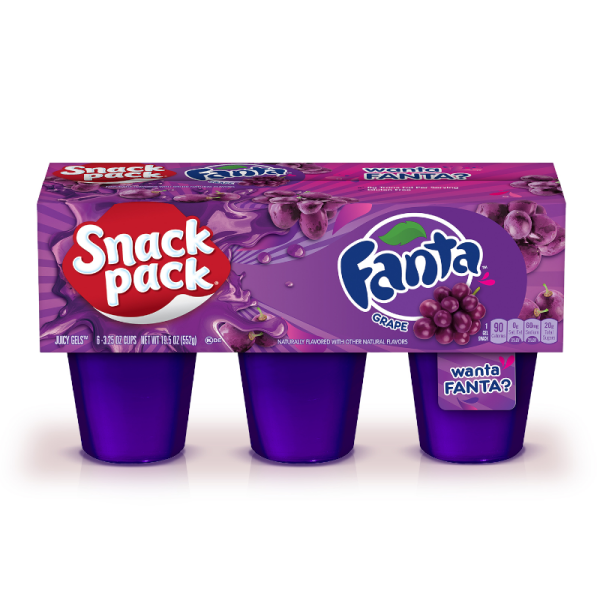 Snack Pack Fanta Grape Juicy Gels 552g