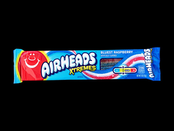 Airheads Xtremes Bluest Raspberry Stripes 57g