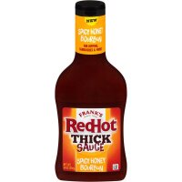 Franks Red Hot Thick Sauce Spicy Honey Bourbon 396g (MHD...