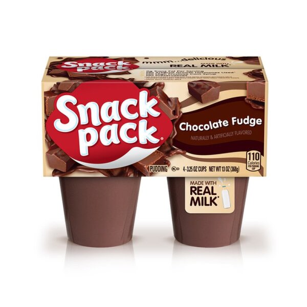 Snack Pack Pudding Chocolate Fudge 368g