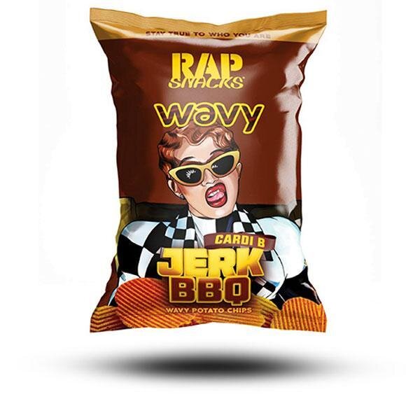 Rap Snacks Cardi B Jerk BBQ Wavy Potato Chips 78g