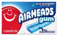 AirHeads Gum Blue Raspberry 34g