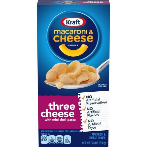 Kraft Macaroni & Cheese Dinner Three Cheese 206g