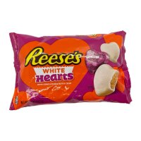 Reeses Valentines White Creme Peanut Butter Hearts 257g