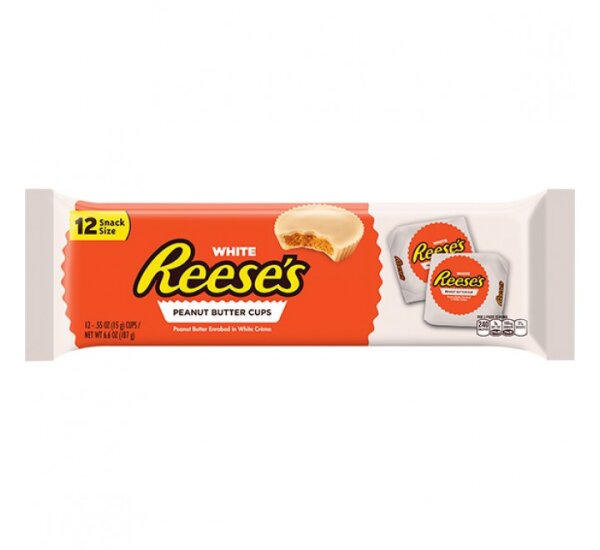 Reese´s White Peanut Butter Cups 12 Snack Size Pack 187g