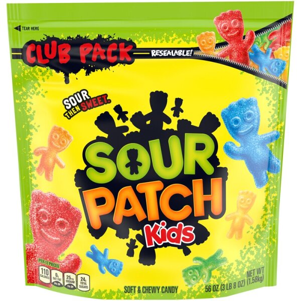Sour Patch Kids Soft & Chewy Candy 1,58kg